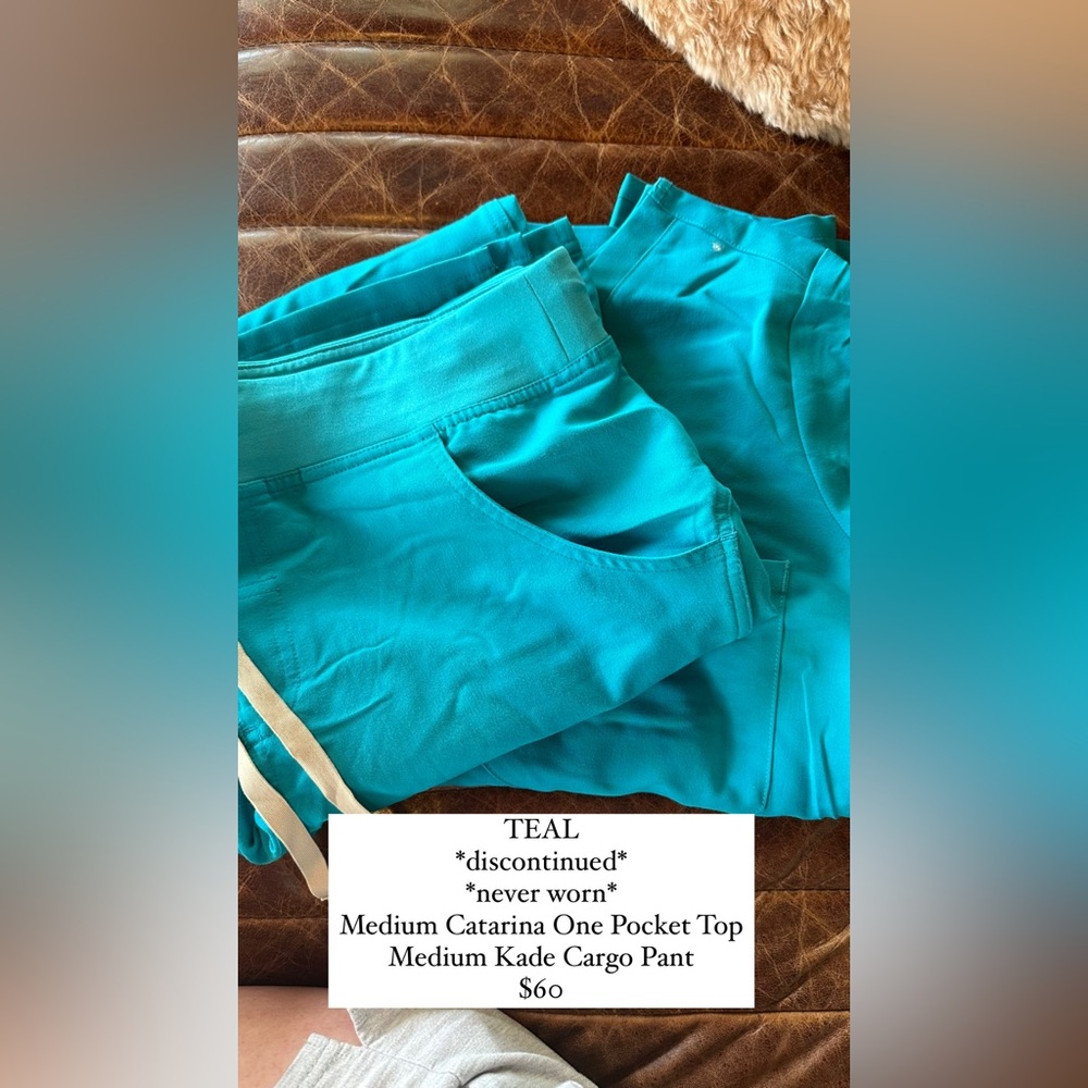 Figs Scrubs, used great condition! Washed, disinfected, hung to dry.